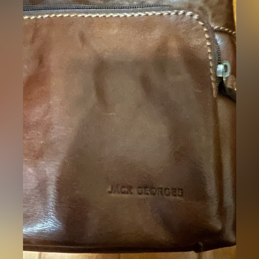 Elegant Dark Brown Leather Crossbody Bag - Picture 7 of 8